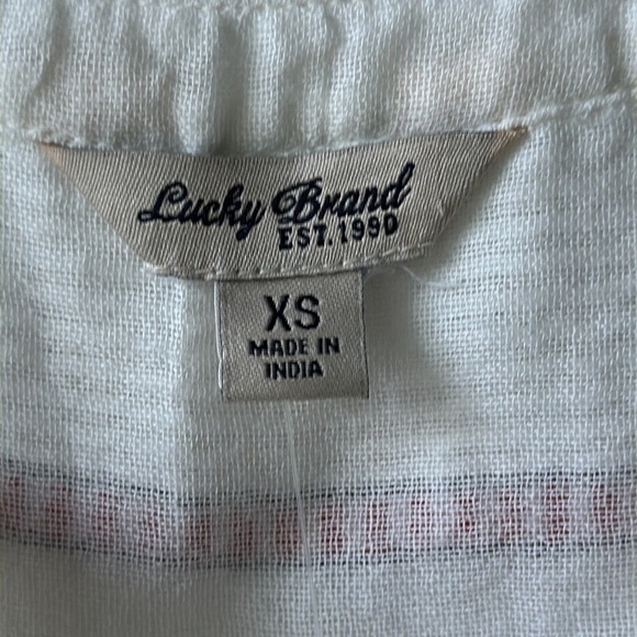 NWT Lucky brand top tank tied bohemian soft girl size XS - Picture 4 of 11